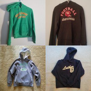4 hooded sweatshirts, all excellent condition